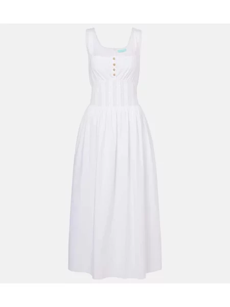Rochie maxi Melissa Odabash de costum alb