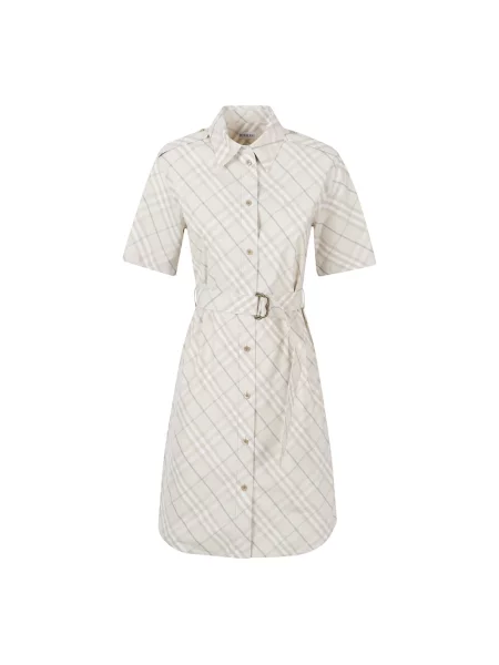 Sukienka koszulowa Burberry beżowa
