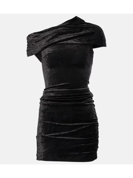 Top Rick Owens de catifea negru