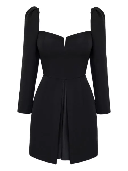 Rochie maxi Post Meridiem lungă de costum negru