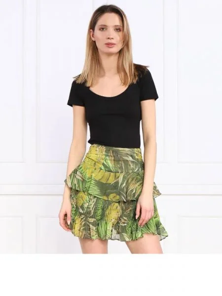 GUESS Póló CHERYL JEWEL TOP fekete