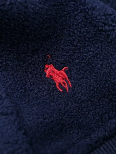 Τρέξιμο fleece polo Polo Ralph Lauren με κέντημα κόκκινο