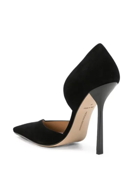 Pantofi cu toc Victoria Beckham din piele de căprioară negru