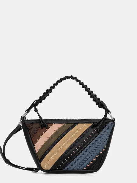 Desigual torebka QUEBEC WHIPSTITCH PAT czarny