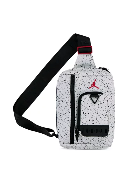 Geantă crossbody Jordan cu imagine alb