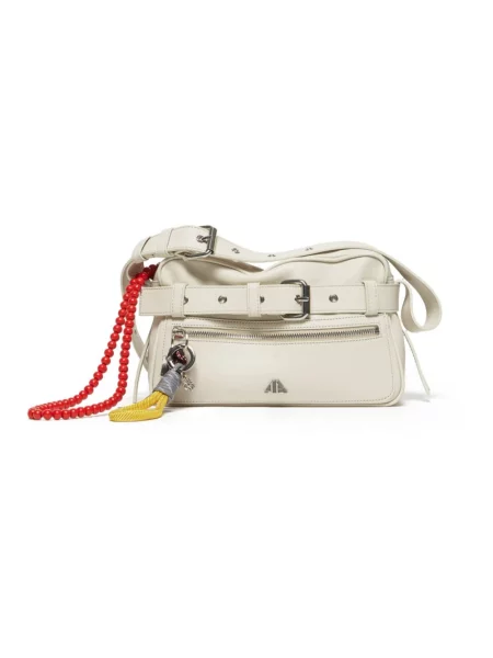 Torebka Aniye By skórzana beżowa