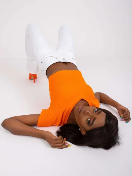 Majica Fashionhunters oranžna