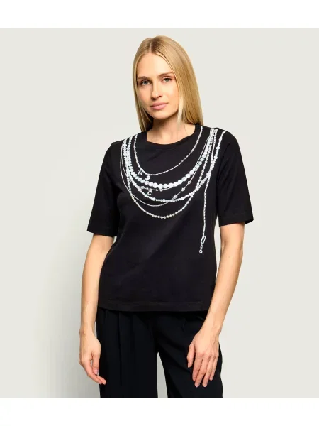 Marc Cain Tricou | Relaxed fit negru