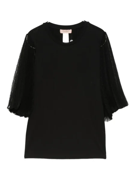 Top Twinset plasă negru