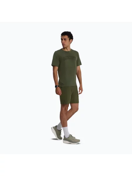 Tricou de alergare pentru bărbați Saucony Stopwatch fatigue heather
