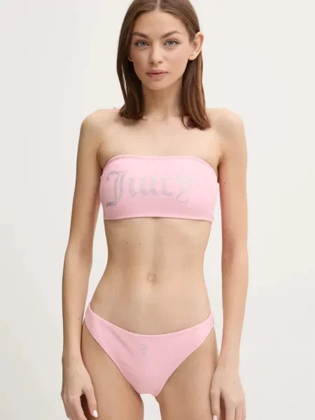 Juicy Couture Bikini Bandeau B Set rózsaszín