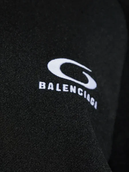 Hanorac Balenciaga cu imagine negru