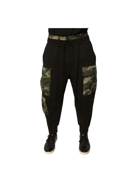 Spodnie cargo Dolce And Gabbana czarne