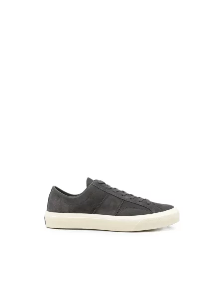 Sneakersy Tom Ford zamszowe szare