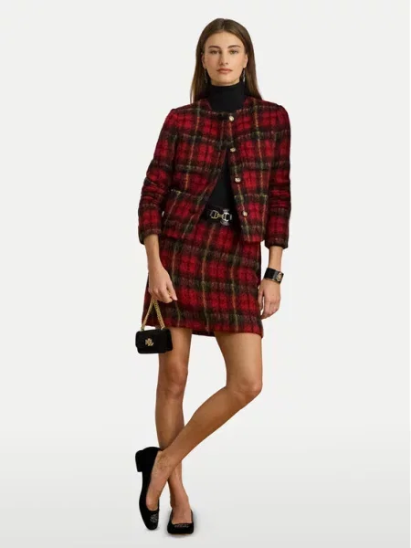 Mini sukně LAUREN RALPH LAUREN červená