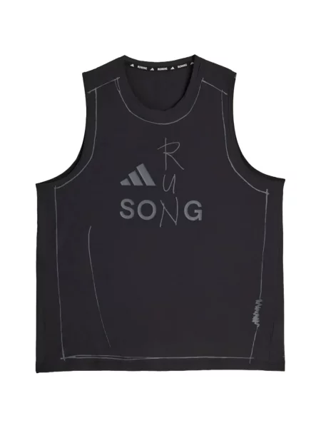 Top Adidas cu imagine alergare maro