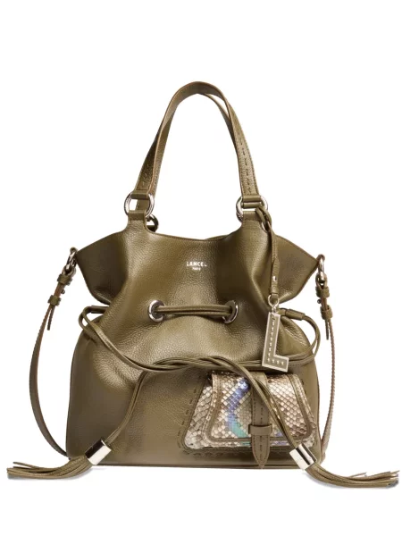 Geantă bucket Lancel verde