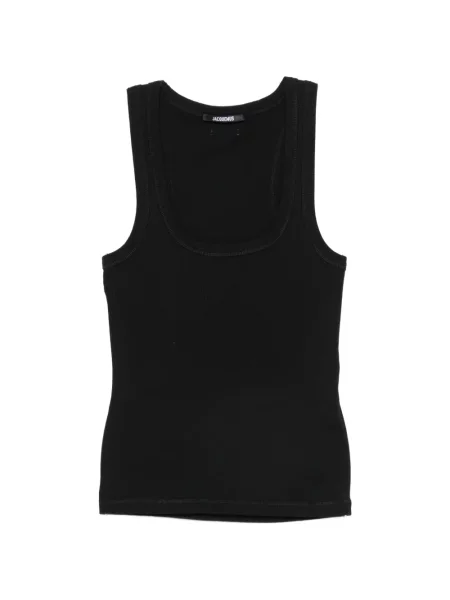 Top Jacquemus tricotate negru