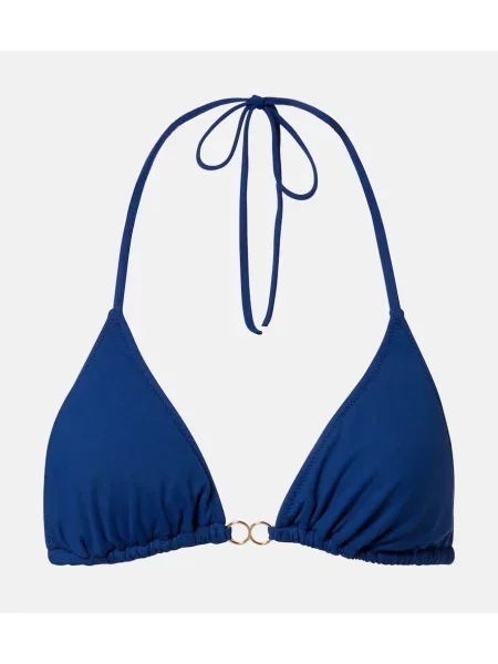 Bikini Melissa Odabash cu gât halter albastru