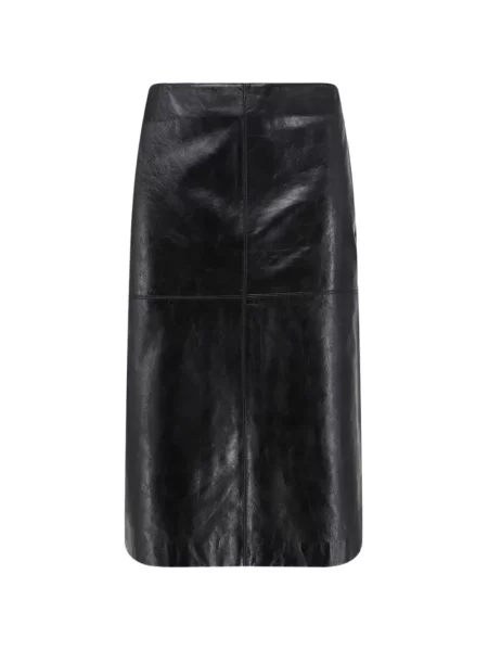 Fustă din piele Soeur negru