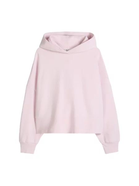 Bluza z kapturem o kroju relaxed fit z czystej bawełny Marc O'polo różowa