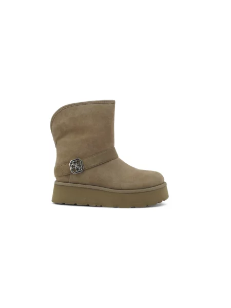 Buty do kostki Guess zamszowe brązowe