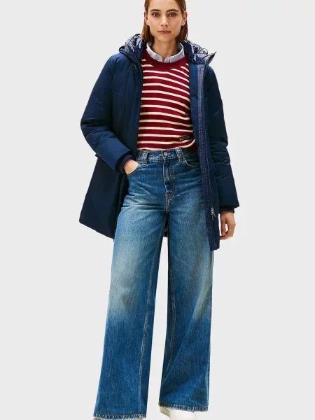 Утеплена парка Tommy Hilfiger синя