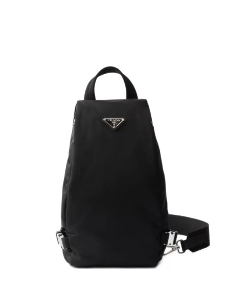 Rucsac Prada din piele negru