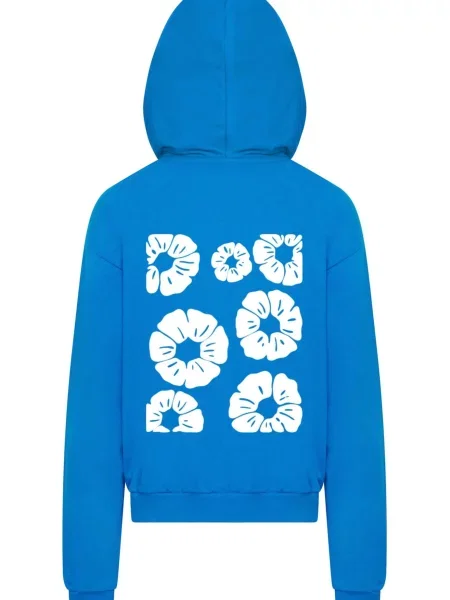 Mister Tee Tréning póló Bold Flowers kobaltkék fehér