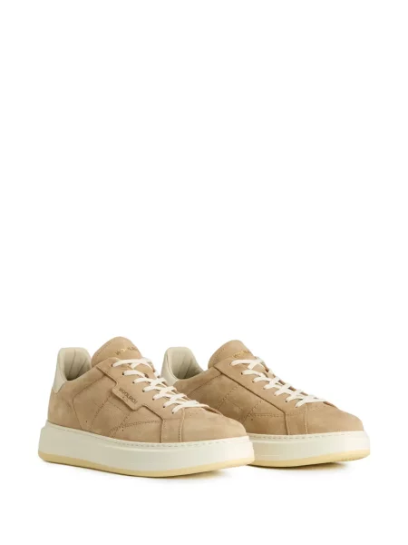 Sneakerși Woolrich din piele cu platformă