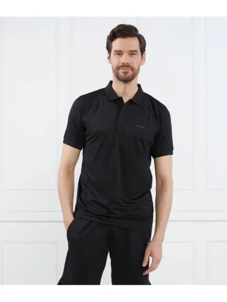 BOSS GREEN Polo Pauletech negru