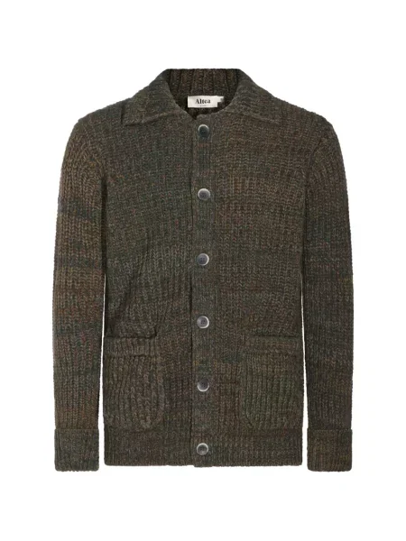 Cardigan Altea tricotate chunky verde
