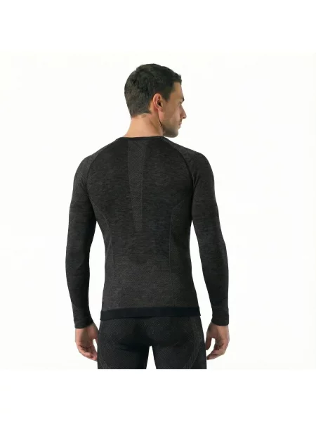 Koszulka termoaktywna Risalti Maglia Termica z wełną merino szara