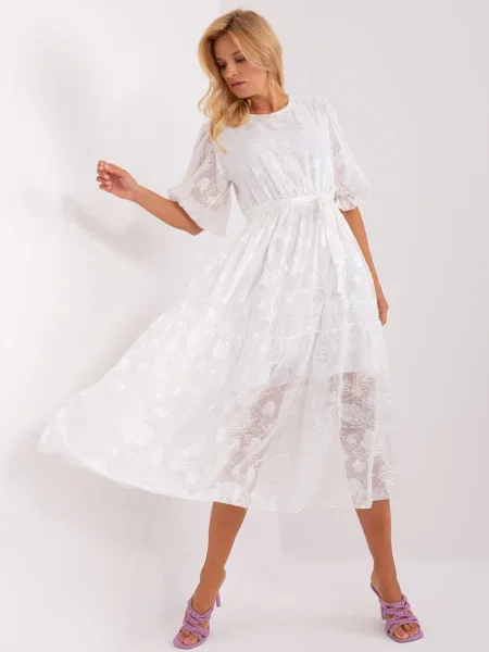 Rochie Fashionhunters de costum alb