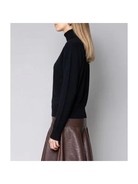 Sweter z golfem Kaos wełniany do golfa czarny