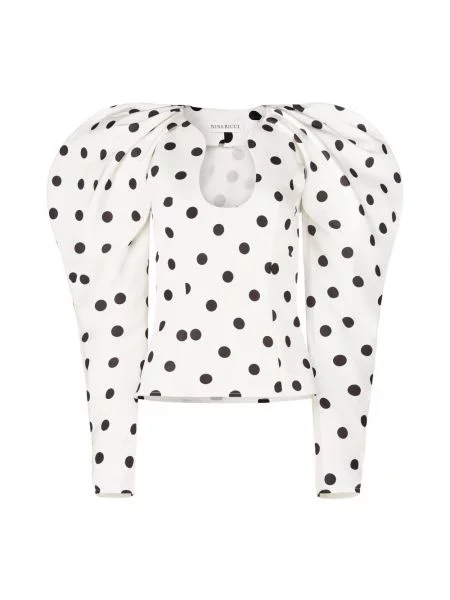 Tafta top Nina Ricci biały
