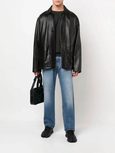 Tiesūs džinsai Maison Margiela mėlyna
