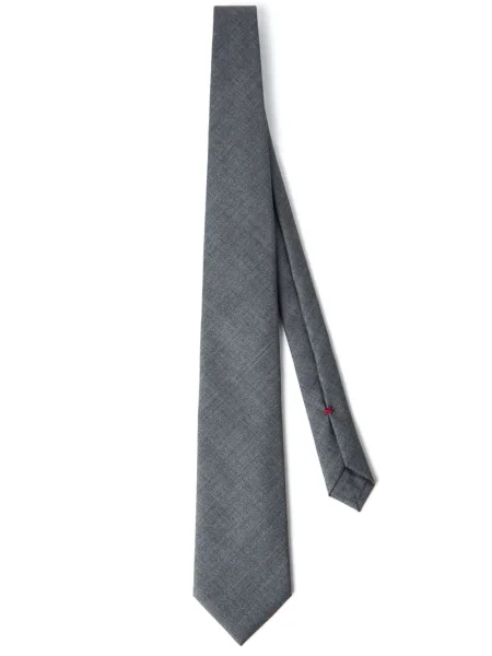 Cravată Brunello Cucinelli de lână gri