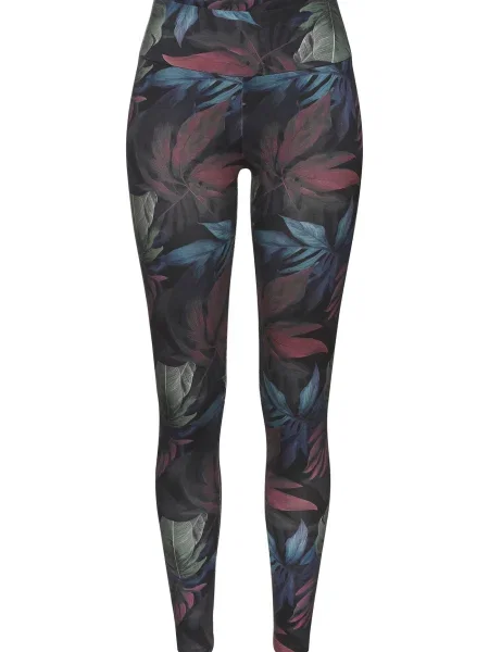 LASCANA ACTIVE Pantaloni sport albastru / oliv / roșu burgundy negru