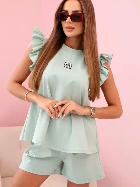 Bluzka Kesi Włoski z krótkim rękawem