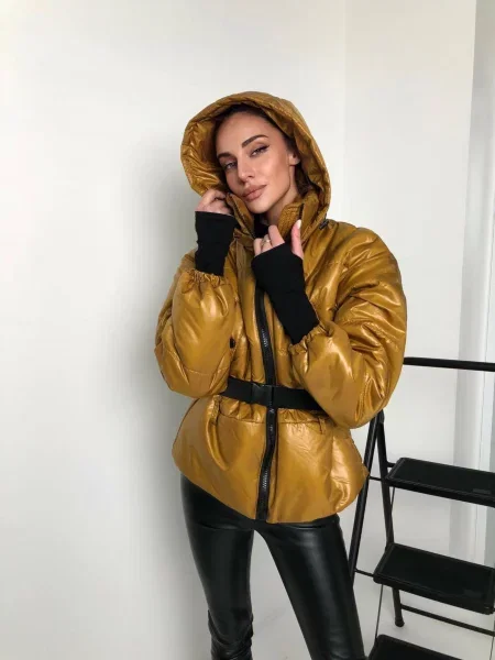 Демісезонна куртка Milirud гірчичний нейлон/поліестер