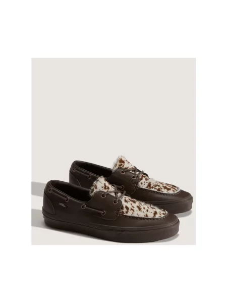 Vans Boat Shoe mokasyny skórzane brązowe