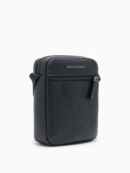 Armani Exchange Мессенджер чорний