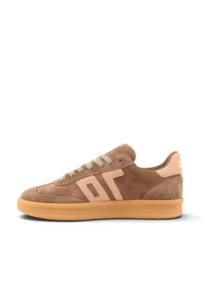 Sneakersy Back70 skórzane brązowe