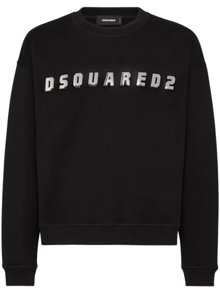 Hanorac Dsquared2 cu imagine negru
