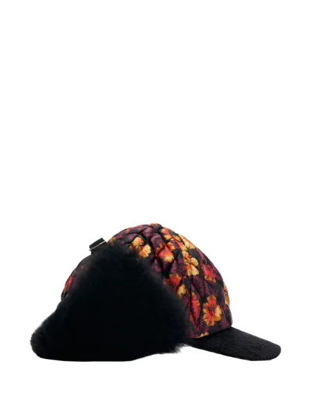 Șapcă Burberry cu model floral negru