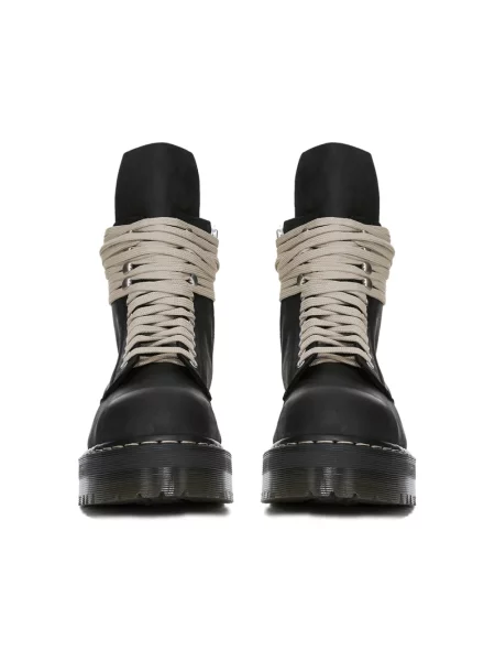 Botki Dr. Martens sznurowane koronkowe czarne