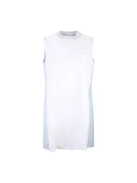 Małe mały jeansy Sacai w paski niebieskie