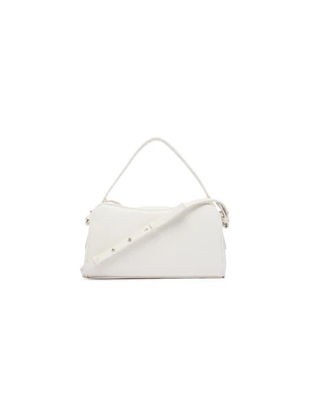Calvin Klein Kabelka Emblem Trio Top Handle Camera Ba biela