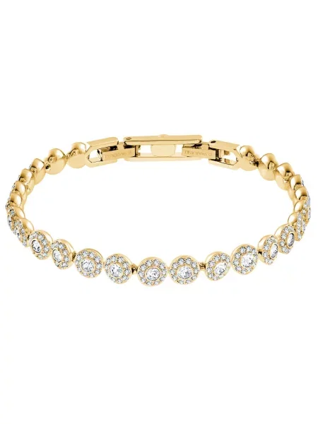 Brăţară Swarovski transparente auriu